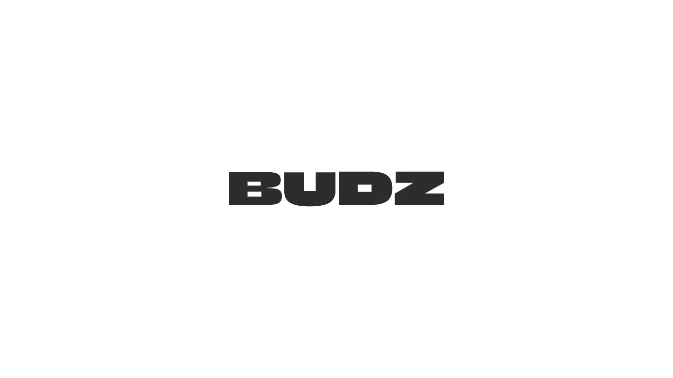 Charcoal Budz wordmark on a white background