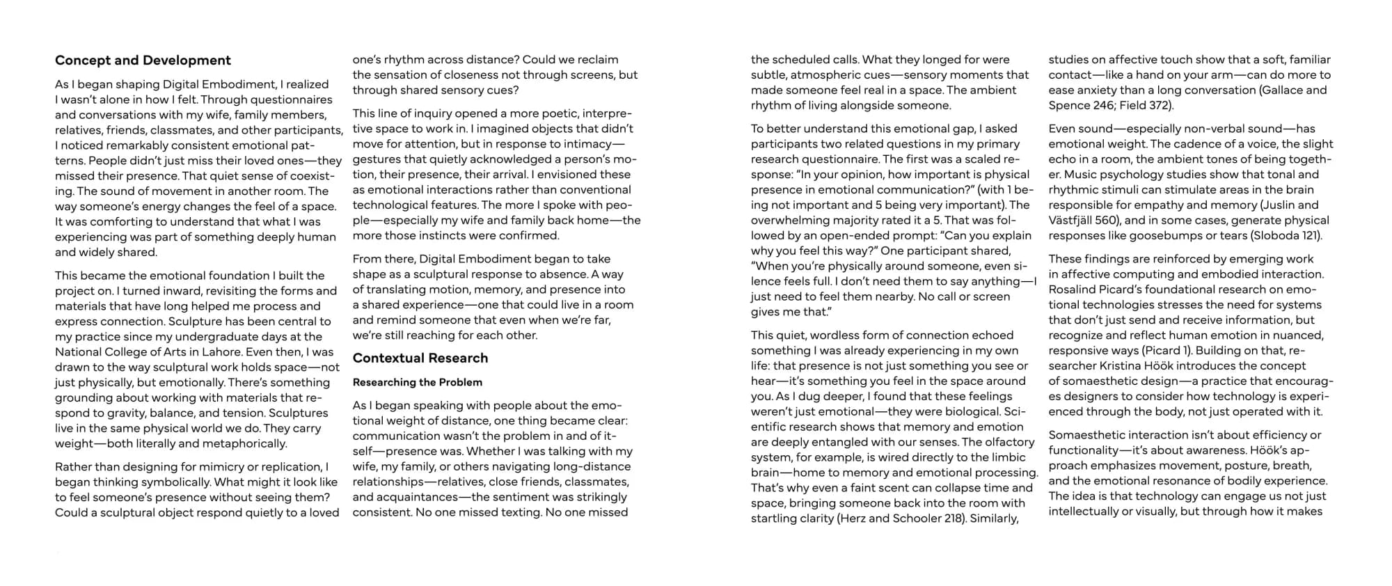 Research spread on presence and long-distance relationships