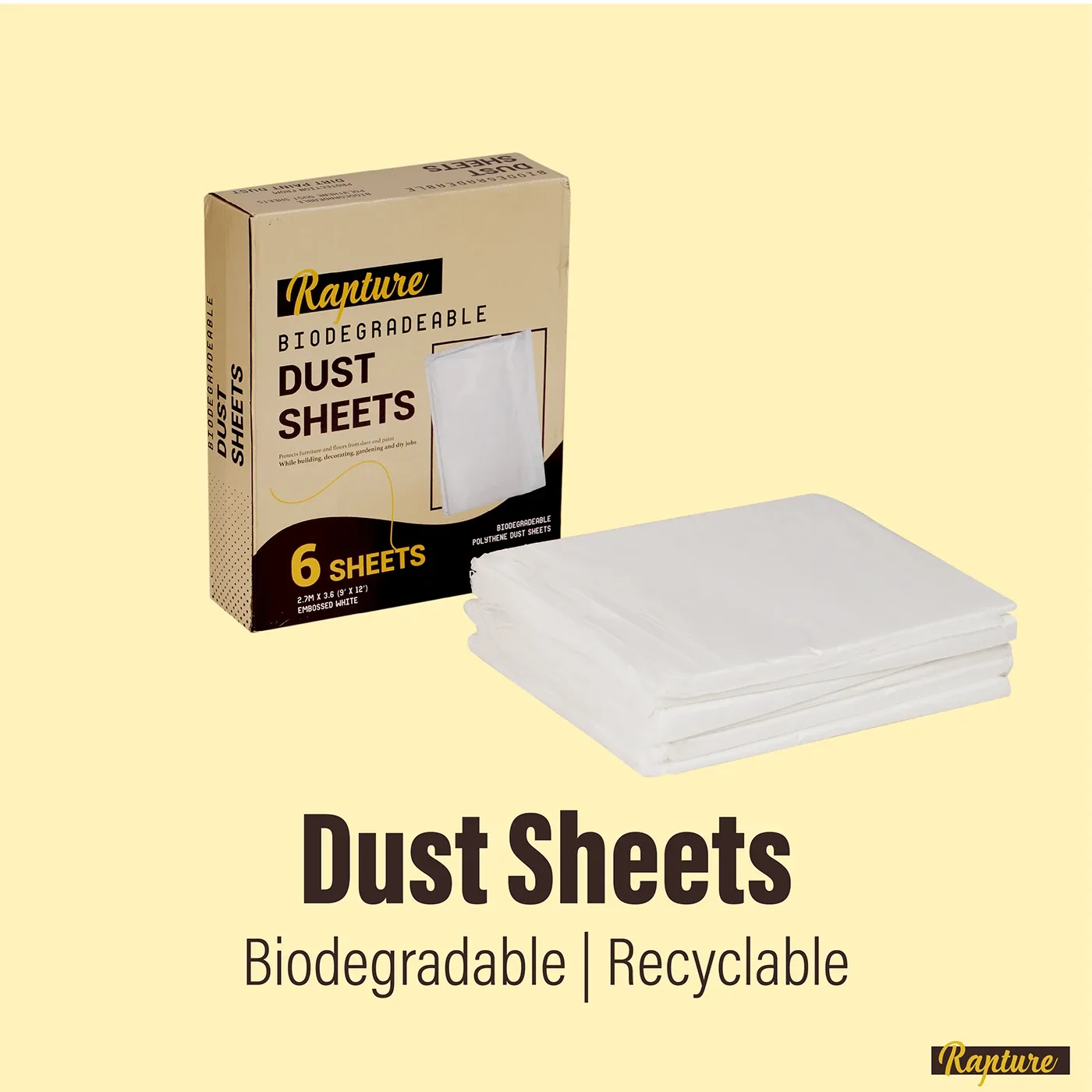 Listing image: Dust Sheets, Biodegradable, Recyclable