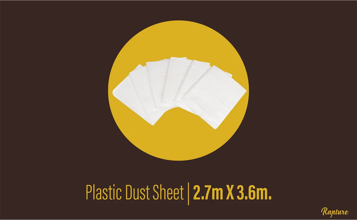 EBC banner: plastic dust sheet, 2.7m x 3.6m