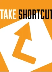 Take Shortcut card with an orange arrow on white