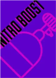 Nitro Boost card with a nitrous bottle icon on purple