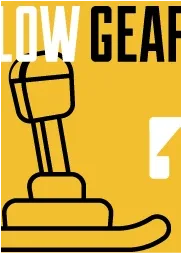 Low Gear card with a gear stick icon on yellow