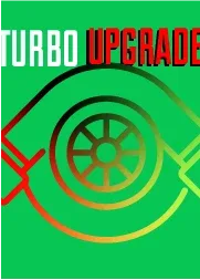 Turbo Upgrade card with a turbocharger icon on green