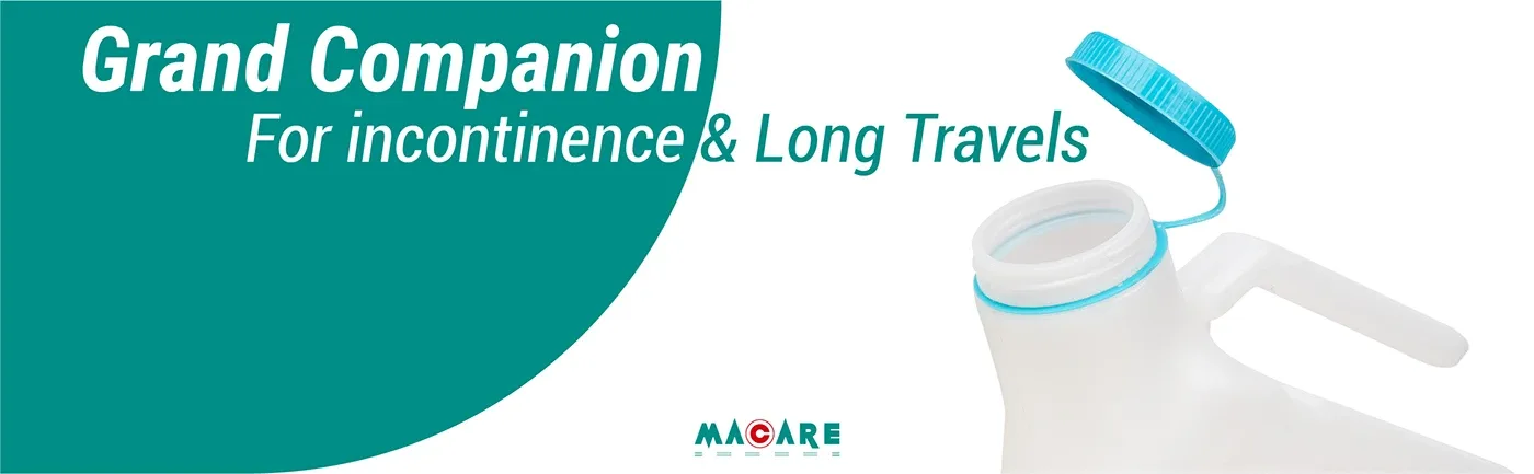 Footer banner: companion for incontinence and long travels