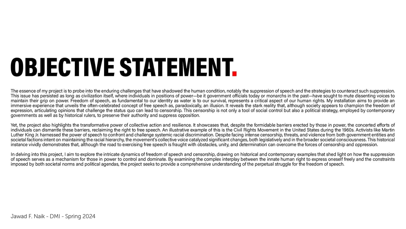 Case study page: Objective Statement