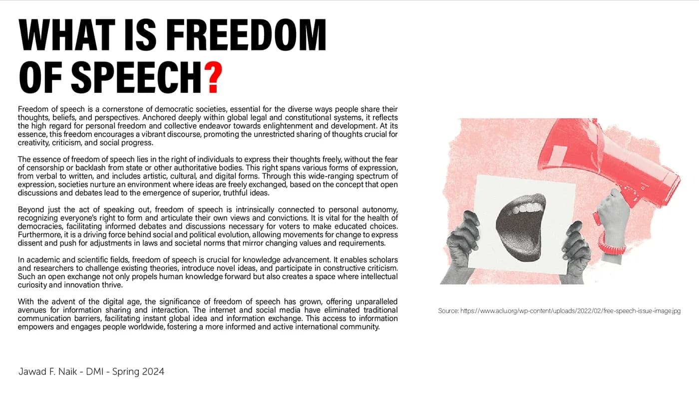 Case study page: What is freedom of speech?