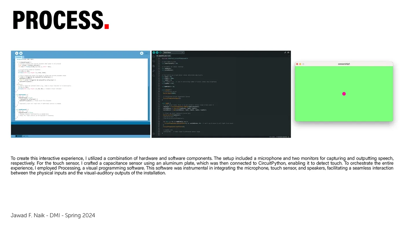 Case study page on the code and on-screen visualization